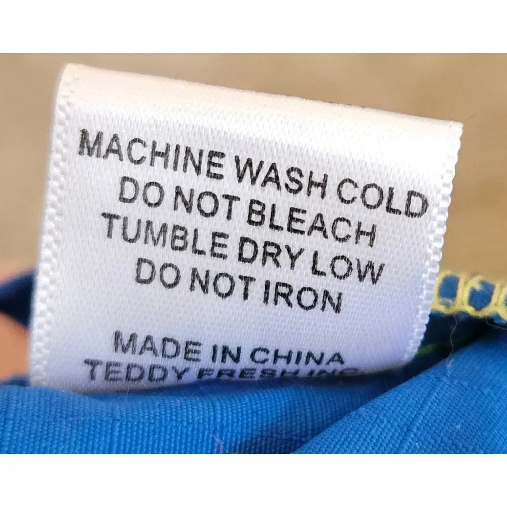 Teddy Fresh Colorblock Pullover Windbreaker Jacket Hooded Blue Yellow Size S